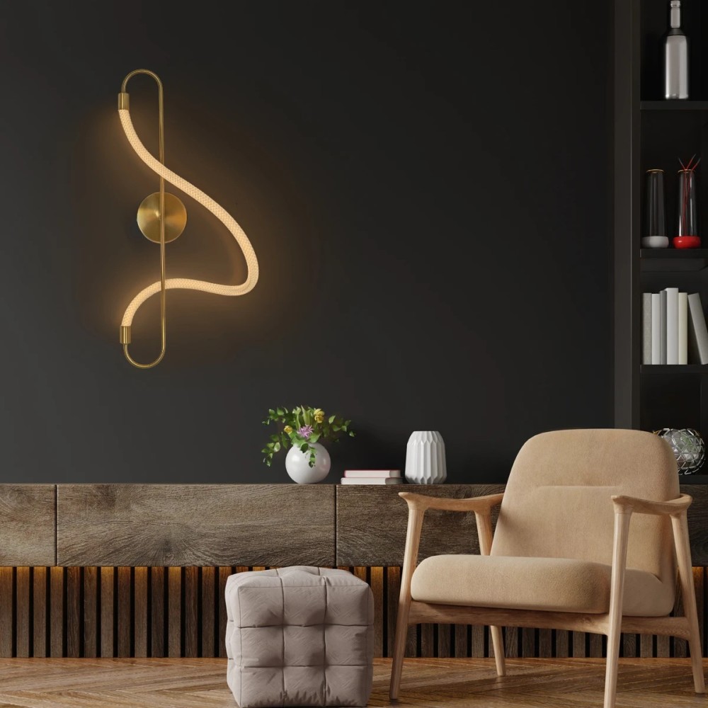 kelvo® GLOW KLV-101-0169 Φωτιστικό Τοίχου - Απλίκα LED 18W 1800lm 360° AC 220-240V IP20 Ρυθμιζόμενο Λευκό CCT με On-Off 2700K-4500K-6000K - Lumileds SMD Chip - Χρυσό Πλατίνα - Μ30 x Π15 x Υ70cm - 3 Χρόνια Εγγύηση